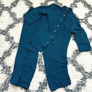 Wing On Vintage Polka Dot Pajama Set